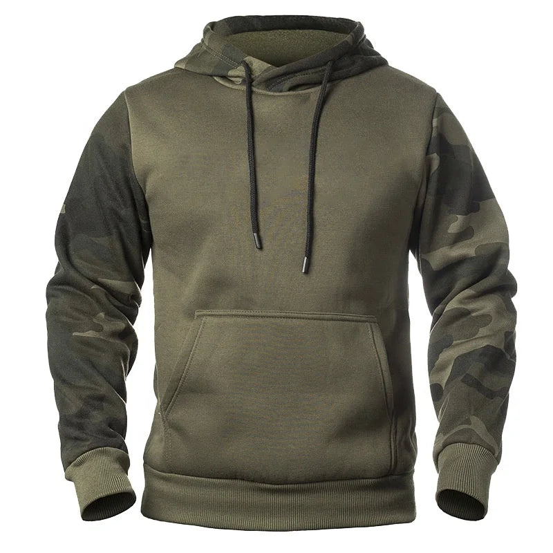2025 New Color Block Design Camo Hoodie Fashion Outdoor Hoodie Wholesale Polyester Camo Hoodie