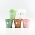 Macaron Color Empty 200G Ice Cream Plastic PP Wide Mouth Jar for Face Cream & Face Mask Cosmetic Packaging Body Butter