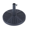 Factory Custom 4 Pcs Black Parasol Umbrella Base 35kg/80kg/100kg Capacity Stainless Steel Plastic for Outdoor Advertising Hotels