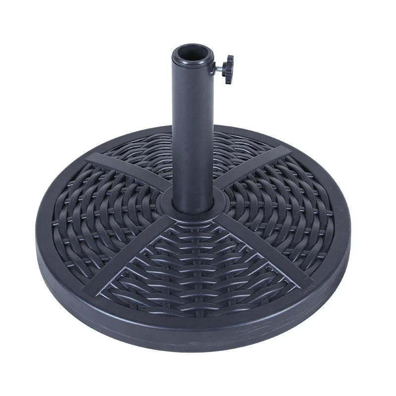 Factory Custom 4 Pcs Black Parasol Umbrella Base 35kg/80kg/100kg Capacity Stainless Steel Plastic for Outdoor Advertising Hotels