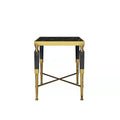 Factory Directly China Supplier Gold Round Metal Coffee Side Table with Tempered Glass for Living Room Hotel Furniture