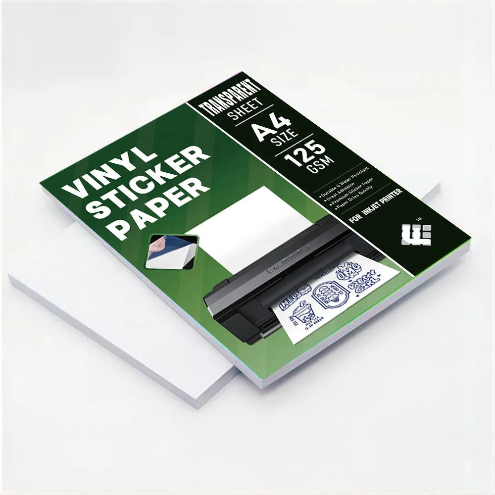 Hot Sale Fanyi Clear Backing for Decal Paper Vinyl Blank Kiss Cut Sheets Custom Transparent Sticker Sheet