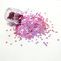 Holographic Glitter Bulk Decorations Mixed Shapes Fine Cosmetic Solvent Resistant Powder Christmas Party Color Shifting Festival