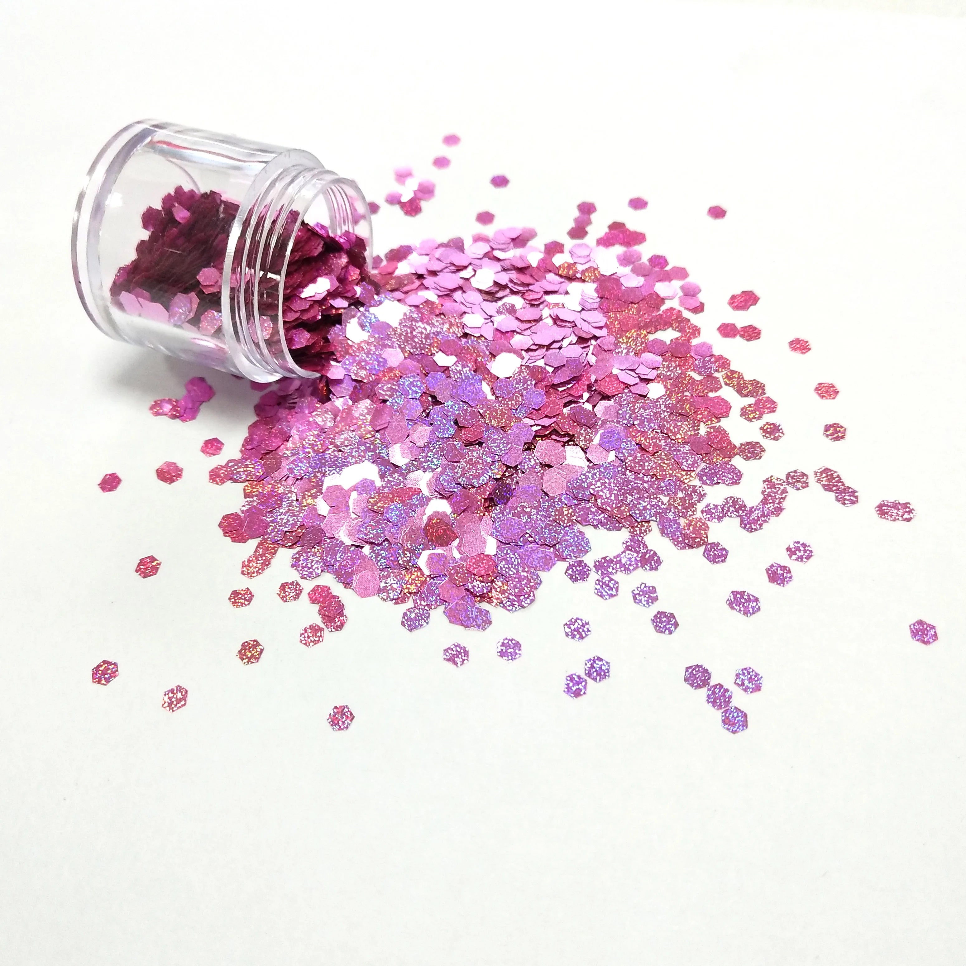 Holographic Glitter Bulk Decorations Mixed Shapes Fine Cosmetic Solvent Resistant Powder Christmas Party Color Shifting Festival