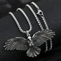 Viking Jewelry Titanium Steel Necklace Eagle Pendant Chain Necklace Jewelry for Men Boys Chains Pendant Necklace Choker Male