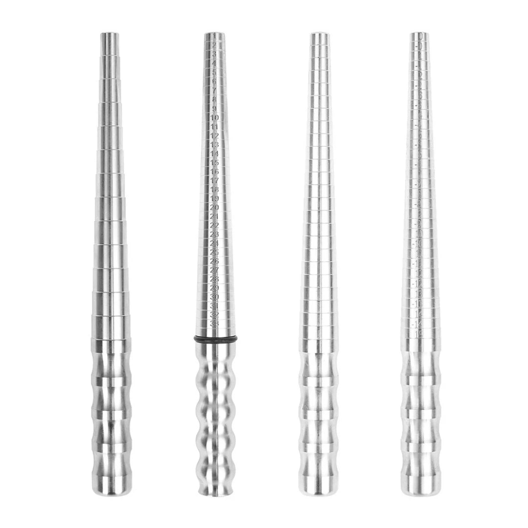 Professional Stainless Steel Ring Measuring Stick 1-15 US and 1-33 HK Ring Mandrel Stick for Jewelry Measuring