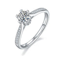 Wish Jewelry 2024 New Arrival Wide Varieties Iced Out Ring  Certified Moissanite 925 14k Wedding Ring  for Valentine'S Day