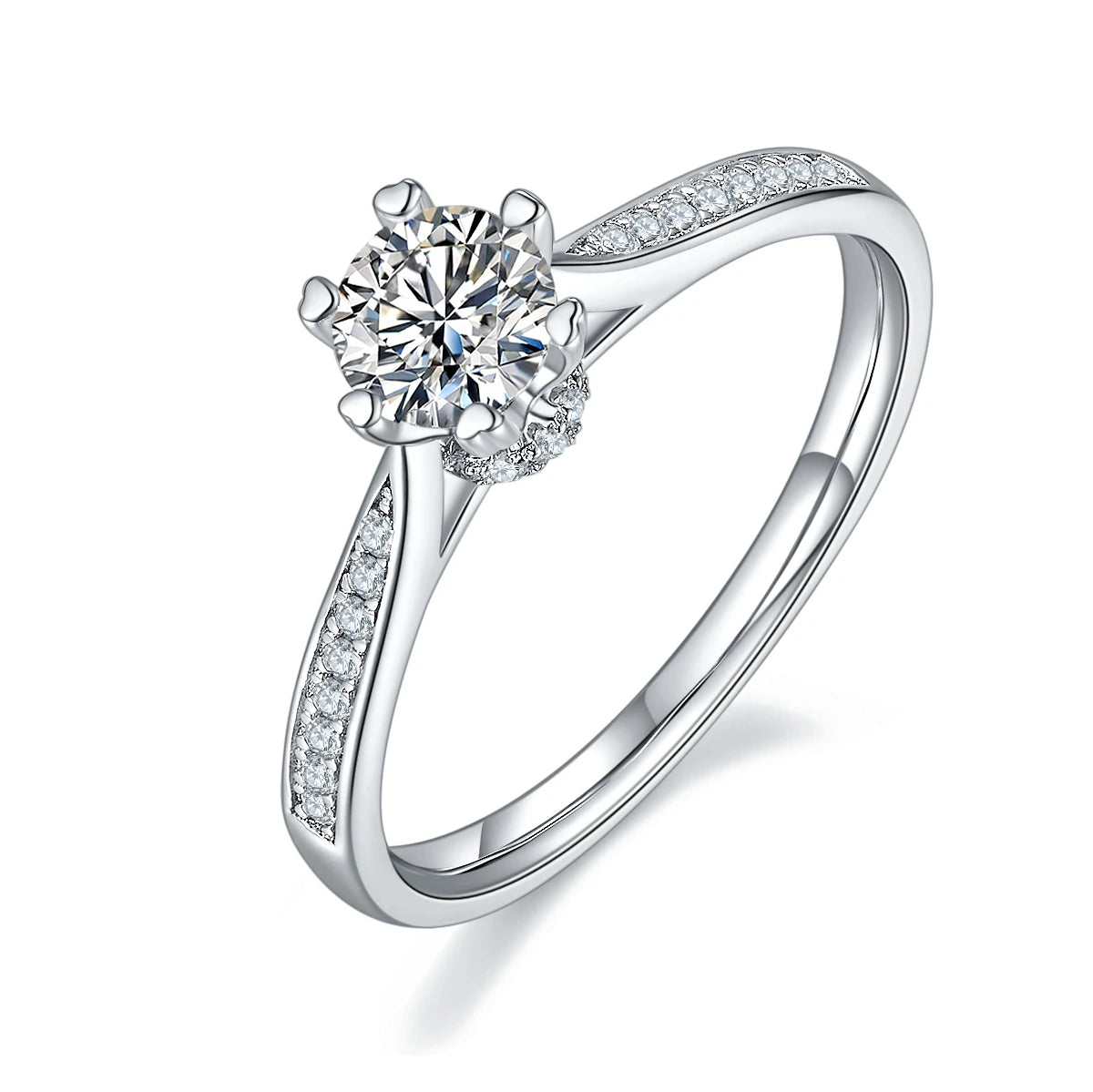 Wish Jewelry 2024 New Arrival Wide Varieties Iced Out Ring  Certified Moissanite 925 14k Wedding Ring  for Valentine'S Day