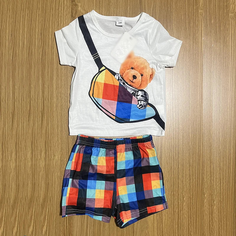 Wholesale Brandnew High-quality Cotton Apparel Set for Girls and Boys Fashion Street Wear Mixed Colors Kids Children Clothing