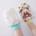 High Quality Double-sided Bathing Gloves Shower Exfoliator 2 in 1 Exfoliating Bath Gloves Bath Mitt