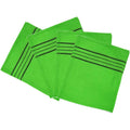 Green Simple Style Korean Reusable Exfoliating Mitt Large Size Body Wash Cloth for Dry Exfoliation Gloves Type