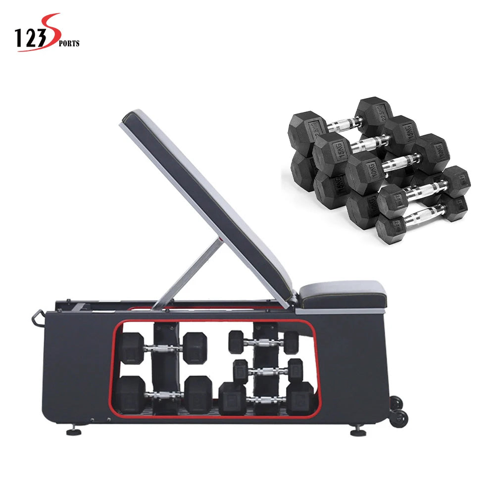 Large Capacity Design Stable Structure Hold Dumbbells Multi-Functional Dumbbell Stool
