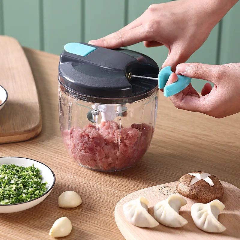 Wholesale Manual Vegetable Chopper Food Garlic Onion Multi-function Quick Hand Pull Twist Magic BPA Free Household for Kitchen