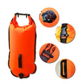 20L Inflatable Open Tow Float Dry Bag Double Air Bag Swimming Buoy with Waist Belt for Swimming Water Sport Storage Safety Bag