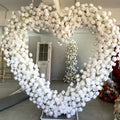 Handmade Artificial Red Heart-Shaped Rose Silk Flower Arrangement Wedding Decoration Flower Wall Backdrop Arch for Christmas
