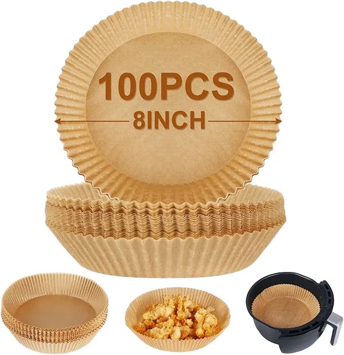 Customized Double-Sided Coated Air Fryer Oven Paper Special Oil-Proof Craft Paper for Food Silicone Baking Oven Paper