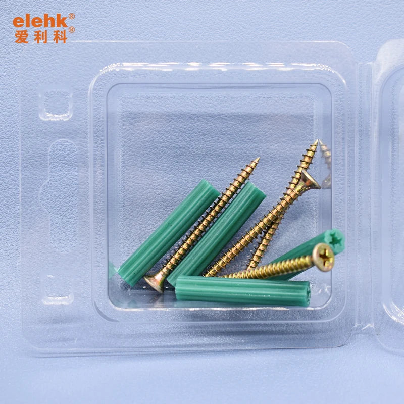 Customization Package Blister Plastic Screw Anchor Kit Nylon Expansion Anchors Wall Plug