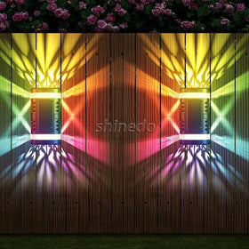 Waterproof LED Morden Outdoor Garden Motion Sensor up Down Solar Wall Lights for Outdoor
