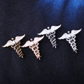 European and American Retro Alloy Drop Oil Drop Snake Animal Brooch Angle Wing Snake Brooch