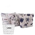 Custom logo Customized Printing Casual Fashion Camping Canvas One-Shoulder Female Bag Natural Straw Rope Tote Square Shopping Ba