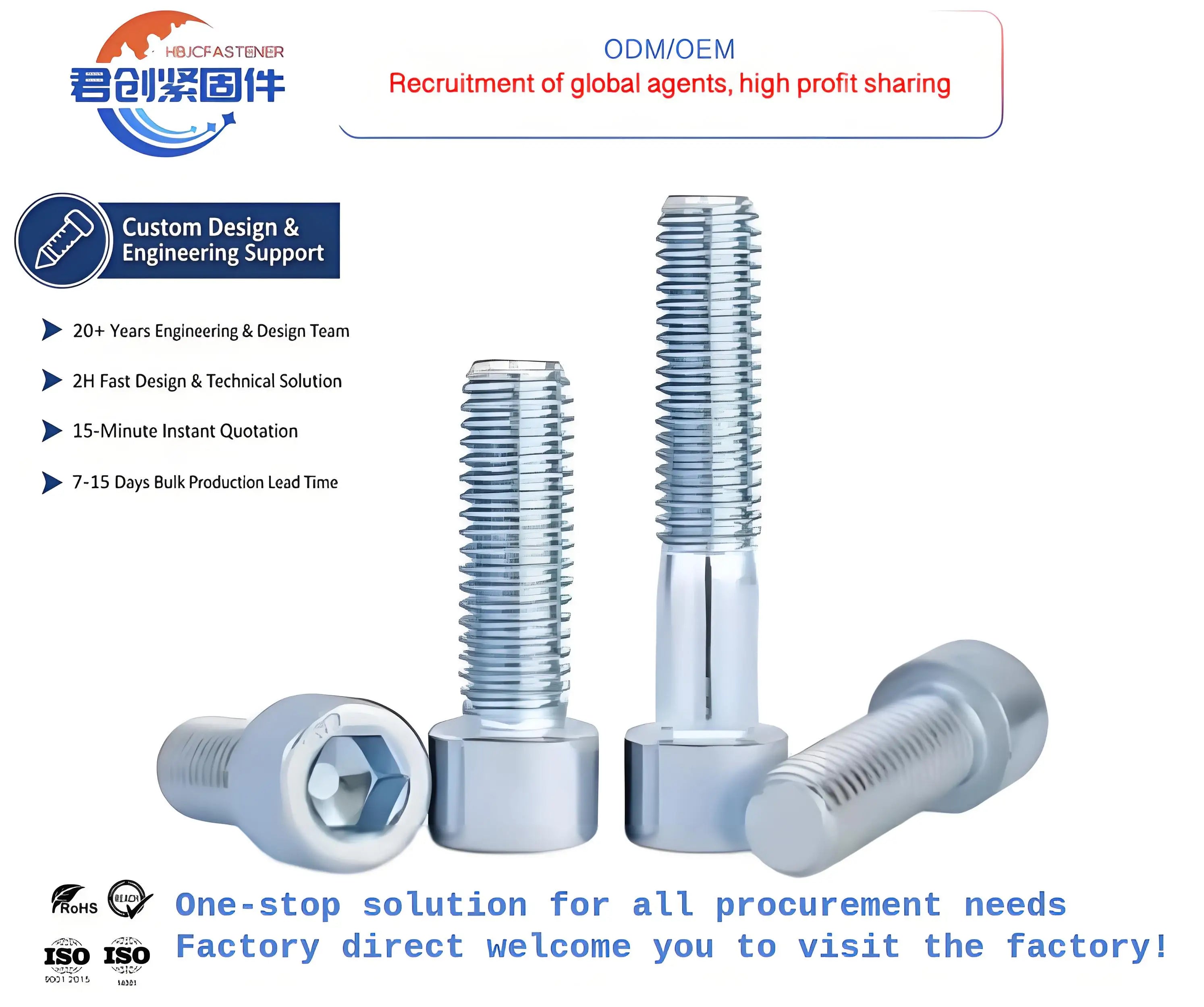 Grade 8.8 Din 912 M4m5m6m8m10m12 Zinc Plated Carbon Steel Hex Socket Head Cap Screw M10 Size Nickel Material ISO Standard Bolts
