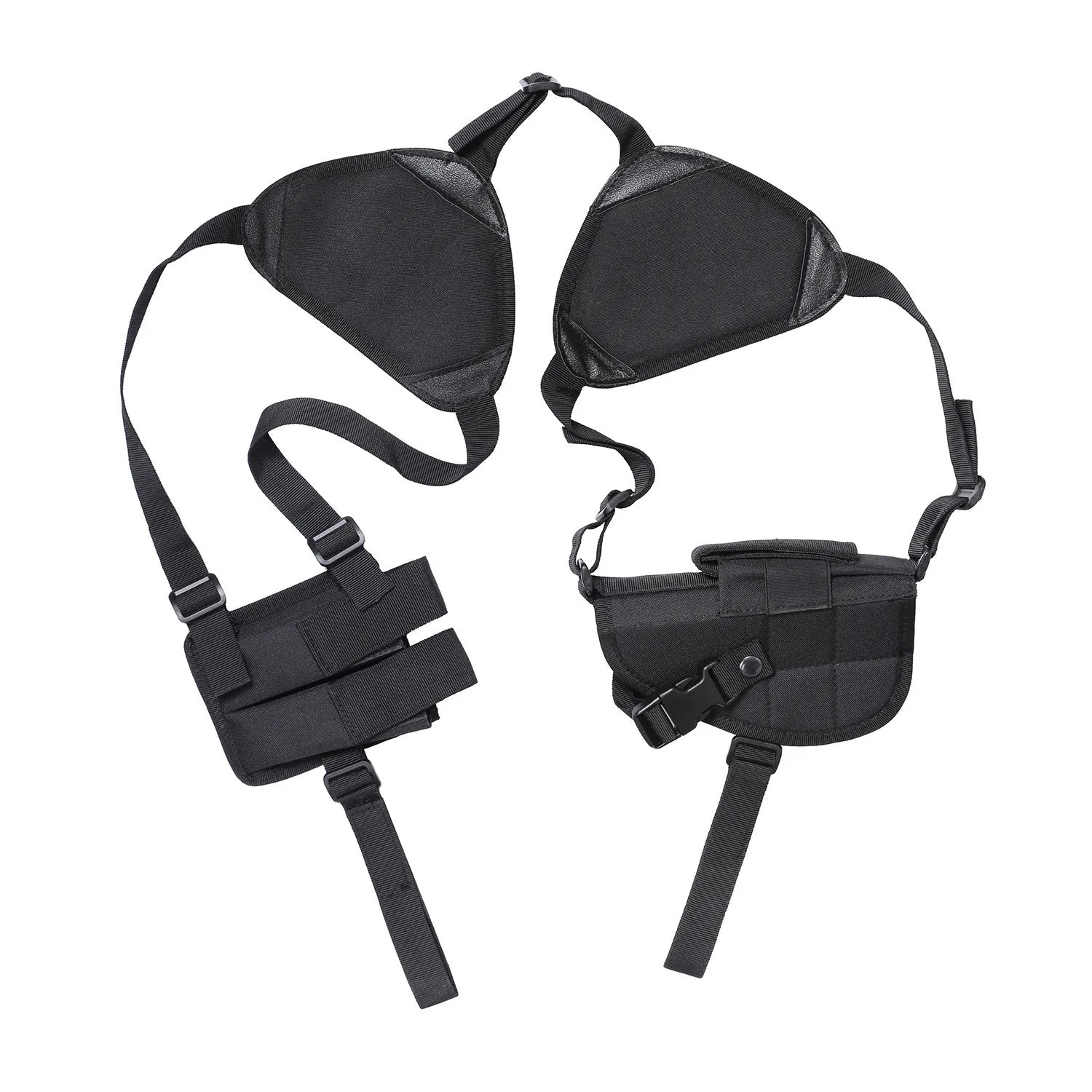 Tactical Nylon Gun Armpit Hidden Underarm Shoulder Bag Gun Holster Double Mag Pouch