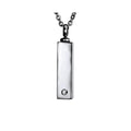 European and American Popular 316L Stainless Steel Column Steel Color Memorial Pendant Urn Commemorative Fine Pendants & Charms