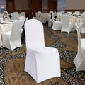 Hot Sale White Universal Spandex Stretch Elastic Chair Slipcover Economical Cover for Hotel Wedding Banquet or Party