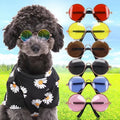 Wholesale Colorful Retro Custom Logo Dog Sunglasses Black Round Metal Frame Glasses for Dog