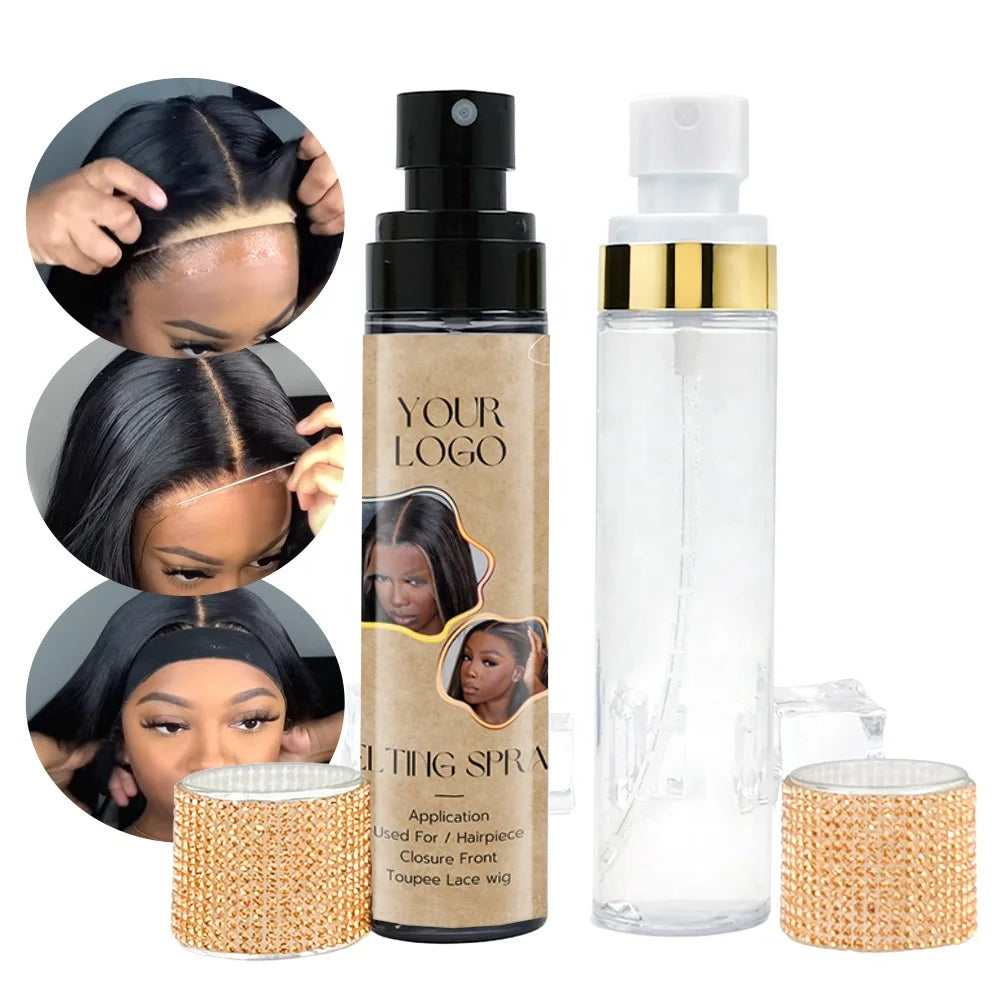 Invisible Bond Lace Adhesive Melting and Holding Spray for Hair Wigs and Toupees Hair Extension Tool