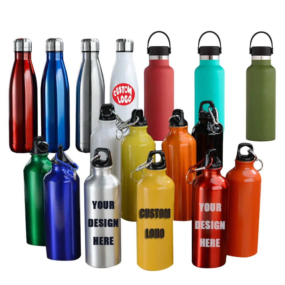 Promotional Aluminum Stainless Steel Water Bottle 8-12hrs Insulation Sublimation Sport Drinkware for Outdoor Hiking Walk/Run