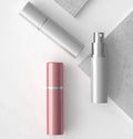 Empty Aluminum Matte Refillable 10ml Mini Portable Perfume Spray Bottle with Customizable Cap for Perfume