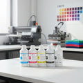 1000ML Premium CMYK White Heat Transfer DTF Pigment Textile Printing Ink for Epson I1600 Dx7 L805 L1800 L8050 Xp600 4720 Printer MegaBDM