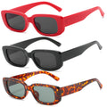 Custom Logo Classic Retro Vintage Small square Women Frame Metal Hinge Rectangle Plastic Shade Sunglasses