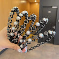 13 Styles Braided Hair Band Clips Pearl Hair Clip Wave Hair Hoop