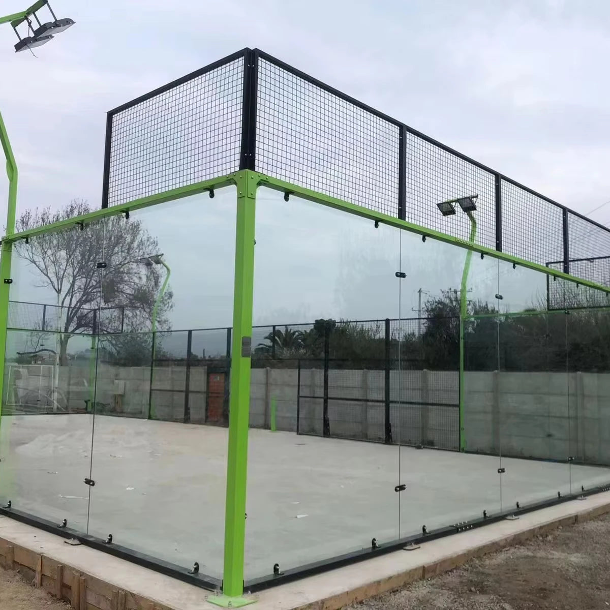 Professional Artificial Turf Padel Tennis Court Factory  in Panoramic Padel Court with More Ten Year Experience
