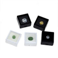 Transparent Jewelry Box Acrylic Stone  Memory  Cotton Inner Cushion Gem Box Ring Face Jewelry  Pendant Small Box