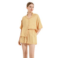 Fung 6052  Women's Set  Bridal Makeup Party Pajamas Home Wear  Linen Blend Breathable Sleepwear Pajamas Set  Original Supplier