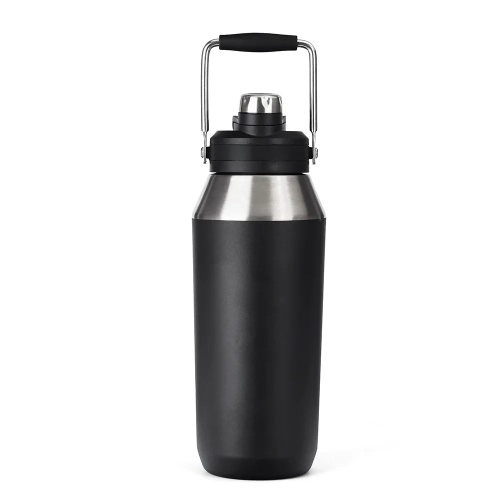 HAERS Customized logo 25oz 40oz Double Wall Stainless Steel Water Bottle Insulated Water Bottle With Dual-use Lid for Sport