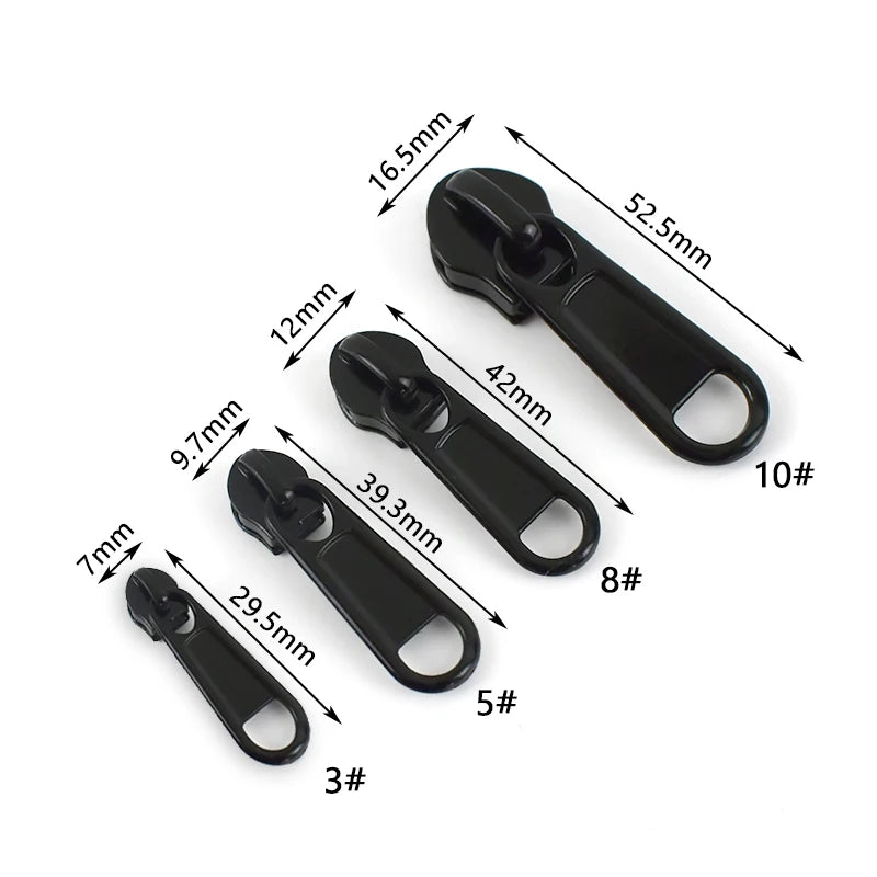For Deepeel ZT029 Eco-Friendly Open-End Nylon Zipper Garment Repair Zip Puller for Bag Jacket Pocket Slider Zipper Accessories
