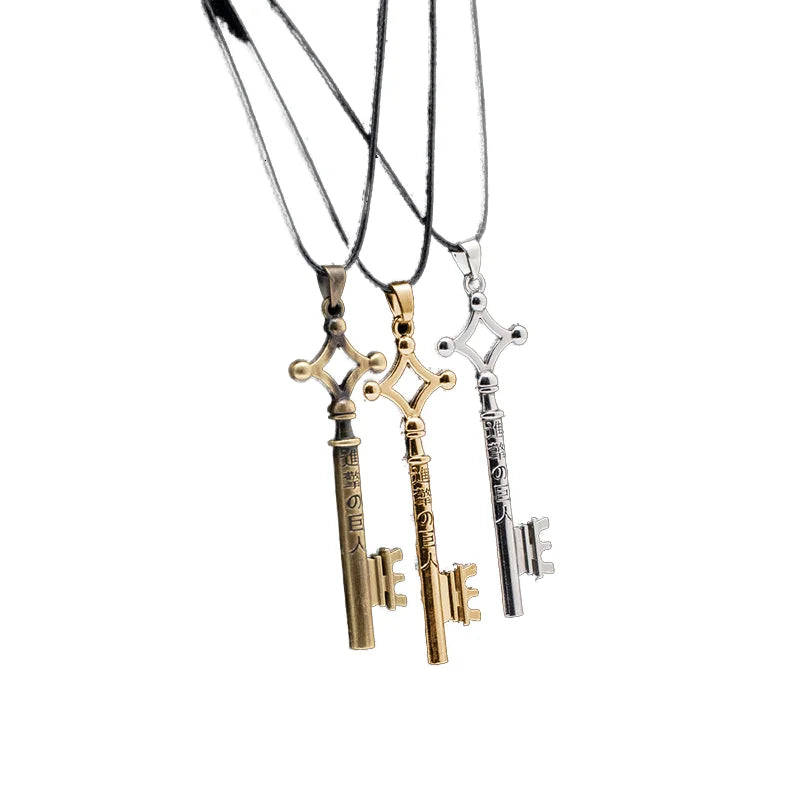 2023 Allen's Cosplay Accessories Metal Alloy Fashion Jewelry Necklace Gold Plated Basement Key Pendant With Pearl Chains Type