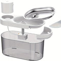 Raffy 135oz Stainless Steel Automatic Pet Water Dispenser Bowl Wireless Sensor Cat Water Fountain Battery Powered Pet Supplies