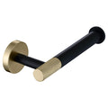Modern Black and Brushed Gold Stainless Steel Wall-Mounted Toilet Tissue Holder Bathroom Paper Roll Holder MegaBDM