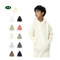 Custom 100% Cotton Boys Girls Clothes Hooded Solid Plain Terry Hoodie Children Pullover Tops Custom Casual Kids Hoodies