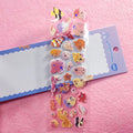 Personalized Custom Printing Cartoon Cute Gold Foil Stationery Kiss Cut Sticker Sheet Pack