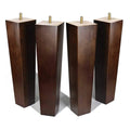 Furniture Wood Accessories 8 Inch Wood Bench Legs Chair Legs Square Table Legs for Sofa Ottoman Brown