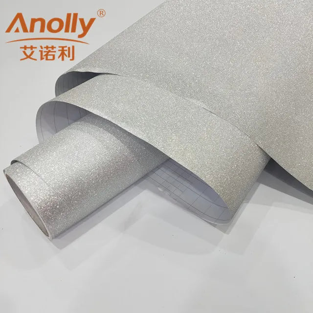 Self Adhesive PP Sparkle Lamination Glitter Film for Cut Plotter Advertising Material