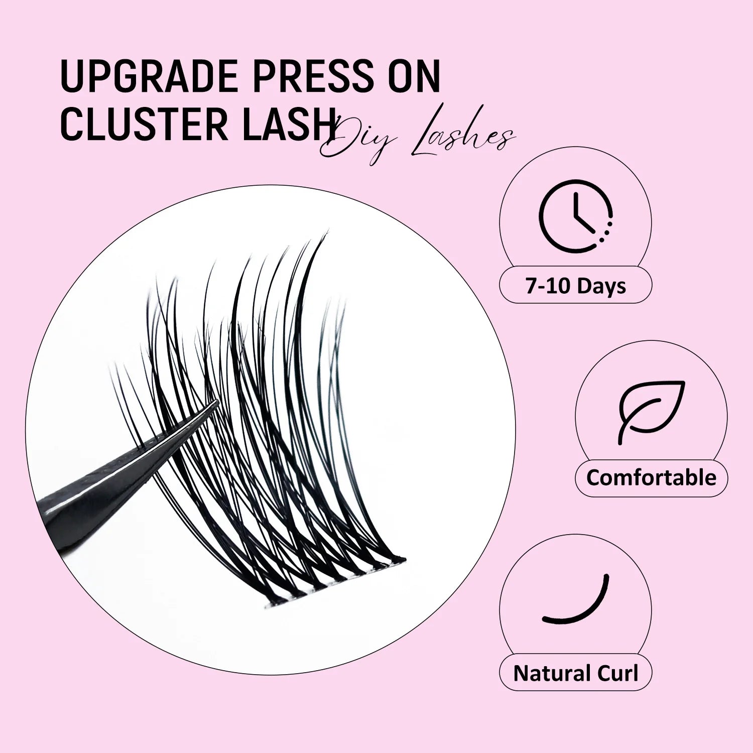 Diy Lash Extensions Cluster Vegan Eyelash Glue Adhesive for Cluster Diy Lashes Mega Volume Cluster Lash Kit Eyelash Extension