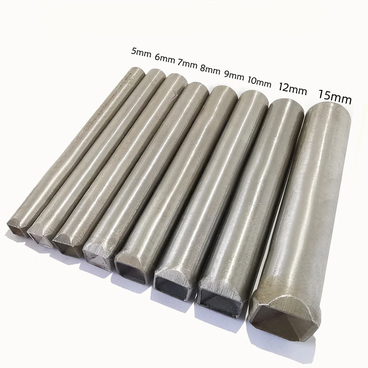 Multiple Specifications Leather Crafts Square Pyramid Rivets Studs Setter Tools Die Set Kit 5 6 7 8 9 10 12 15mm
