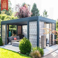 Minium Pergola Louvre Garden Gazebo Patio Furniture Outdoor Shelter Screen Shade Courtyard Backyard Poolside Retractable Pergola